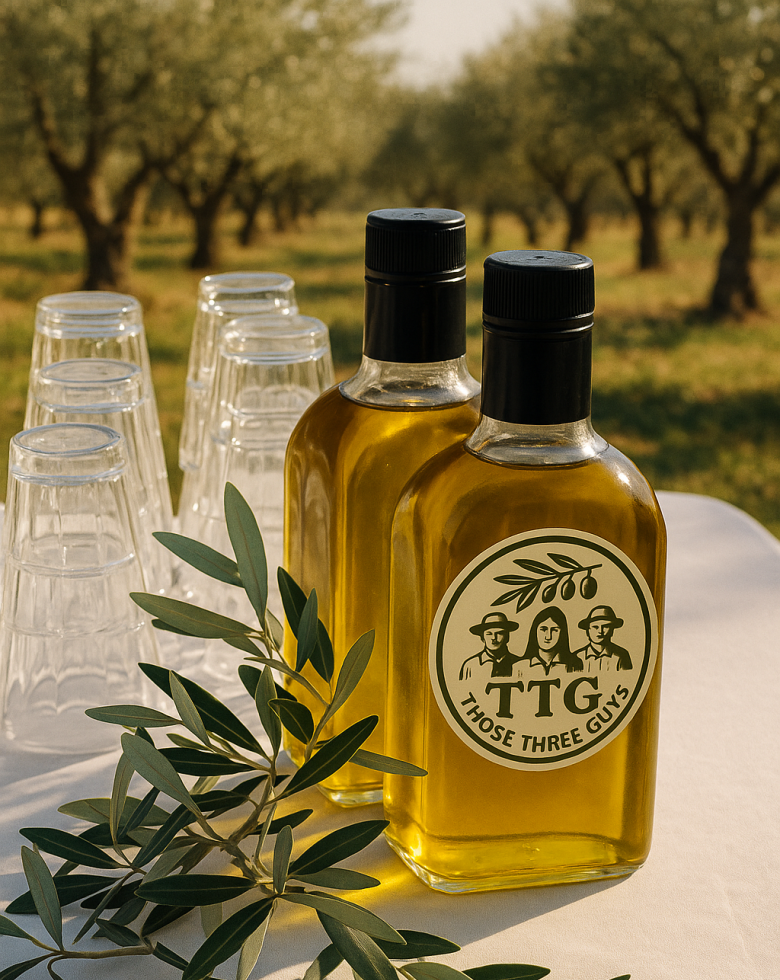 Those Three Guys extra virgin Olivenöl kaltgepresst & erntefrisch in limitierter Edition und höchster Qualität